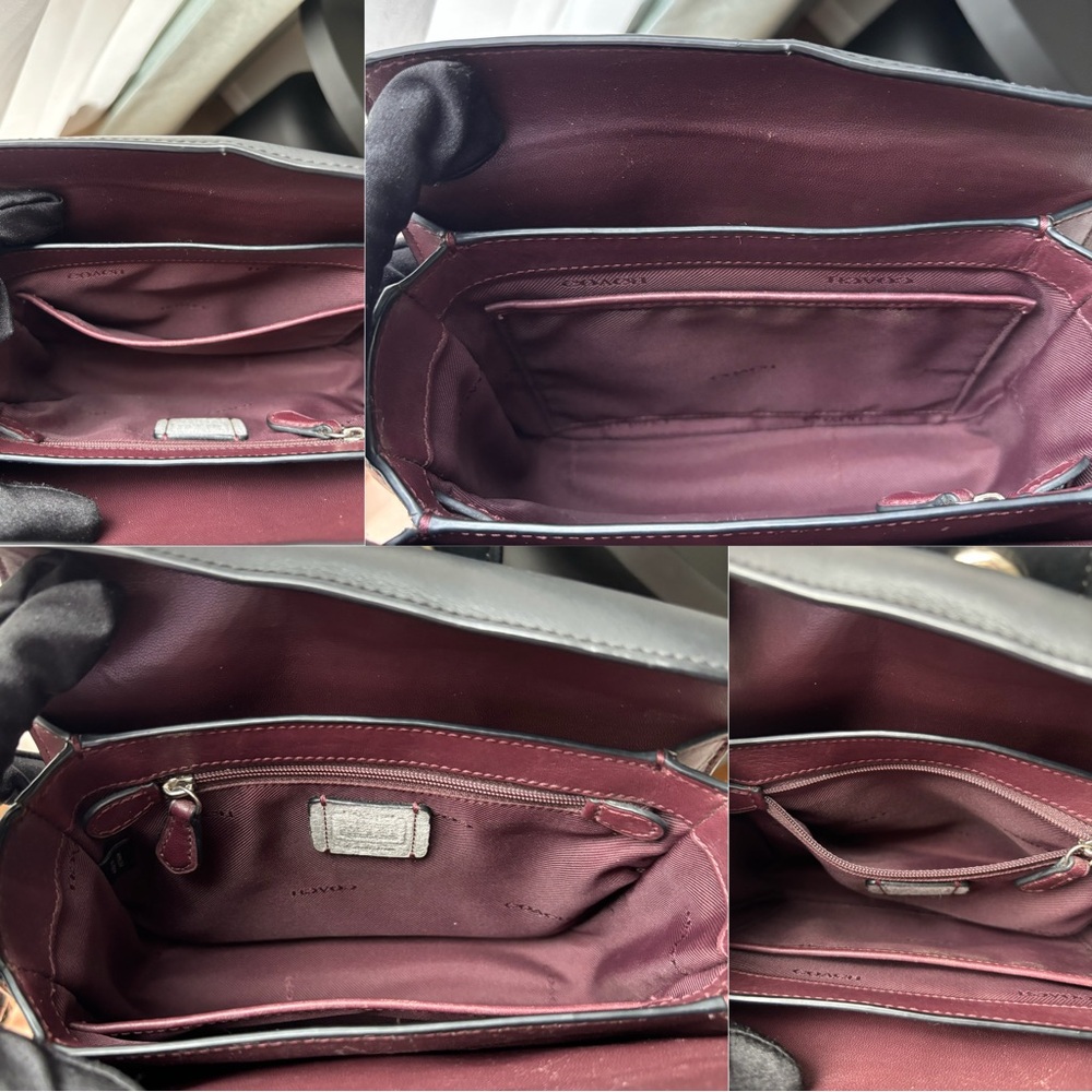 COACH Page Crossbody Bag With All Over Western Rivets - Picture 14 of 16